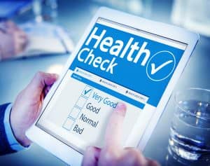 Digital Health Check Healthcare Concept