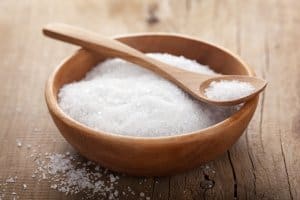 sea salt in bowl to help omad headaches