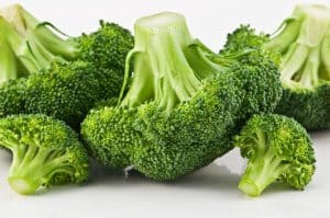 green fresh broccoli close up