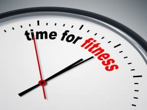 An image of a nice clock with time for fitness