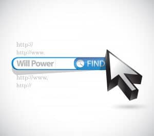 will power search bar sign concept illustration design graphic