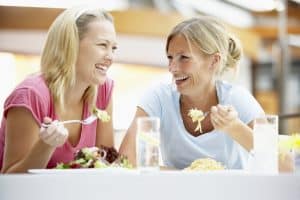 Female Friends Having Lunch Together At The Mall